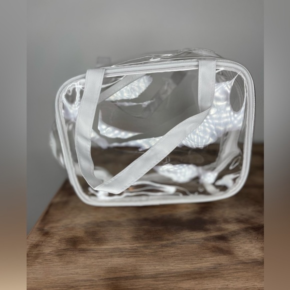 NWOT 3PCS Transparent Backpack & 2 Small Bags Heavy PVC Large Stadium Approved - Picture 7 of 12